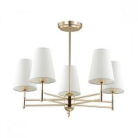 Люстра потолочная пятирожковая Lumion LN20 043 E14 220В Золото картинка 